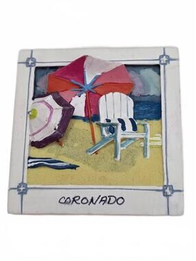 Cape Shore Coronado Beach Tile Wall Decor 3D Art 2.5" Maine